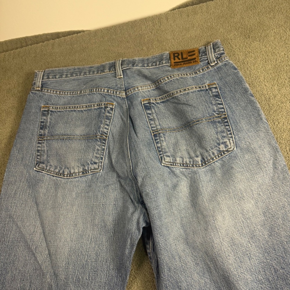 Polo Jeans Co Ralph Lauren Hayden Light Wash Straight Leg Denim Jeans 38x30